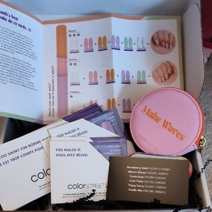 Color Street Pink and Purple Press-On Nails